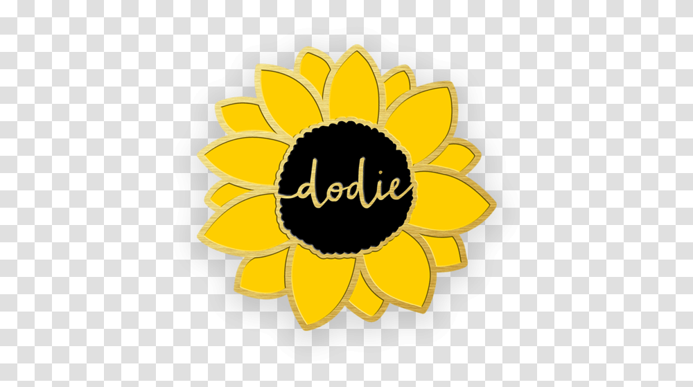 18th January 2019 Enamel Pin Badge Dodie Sunflower, Plant, Blossom, Gold, Nature Transparent Png