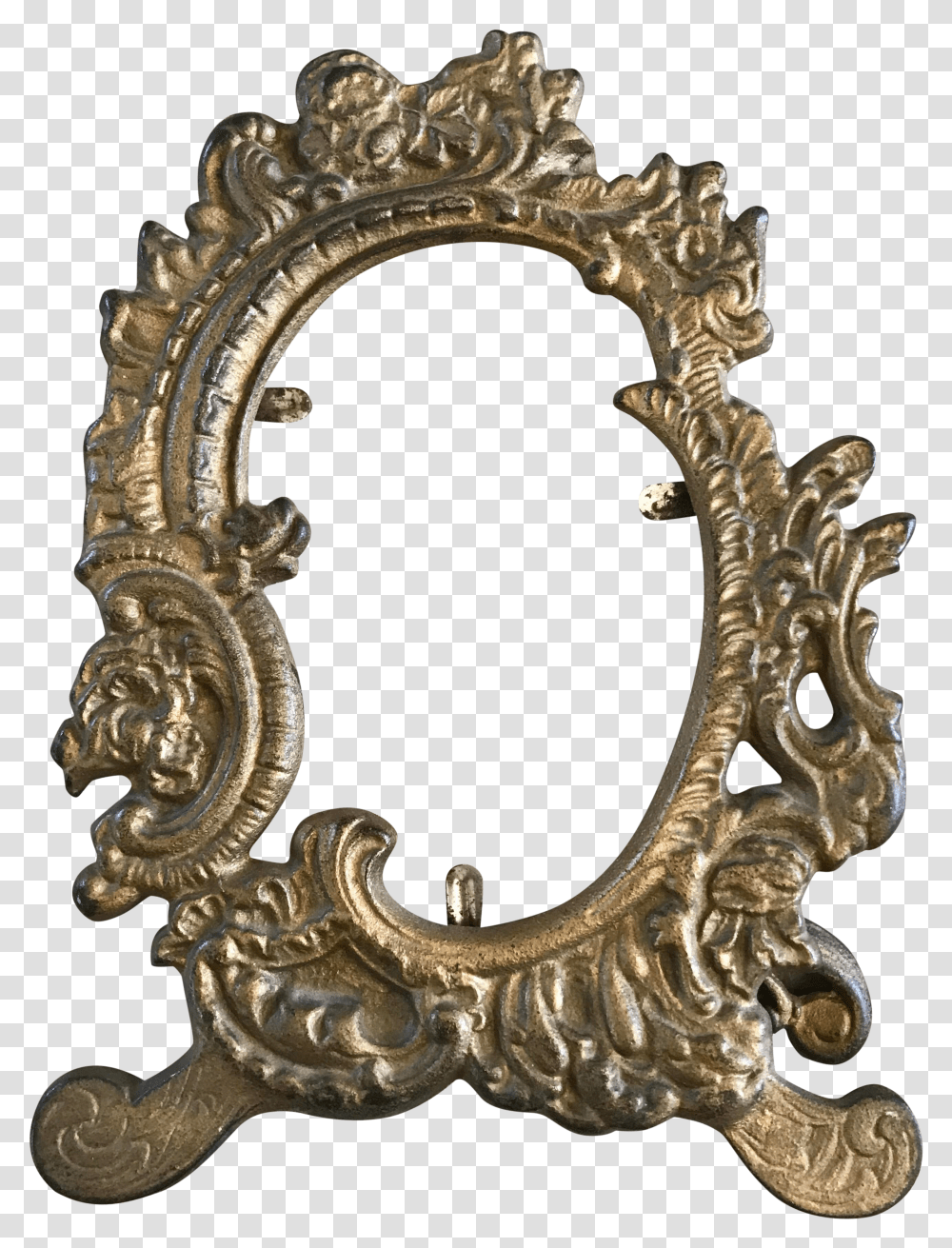 1940s Antique Baroque Metal Frame For Sale Antique Transparent Png