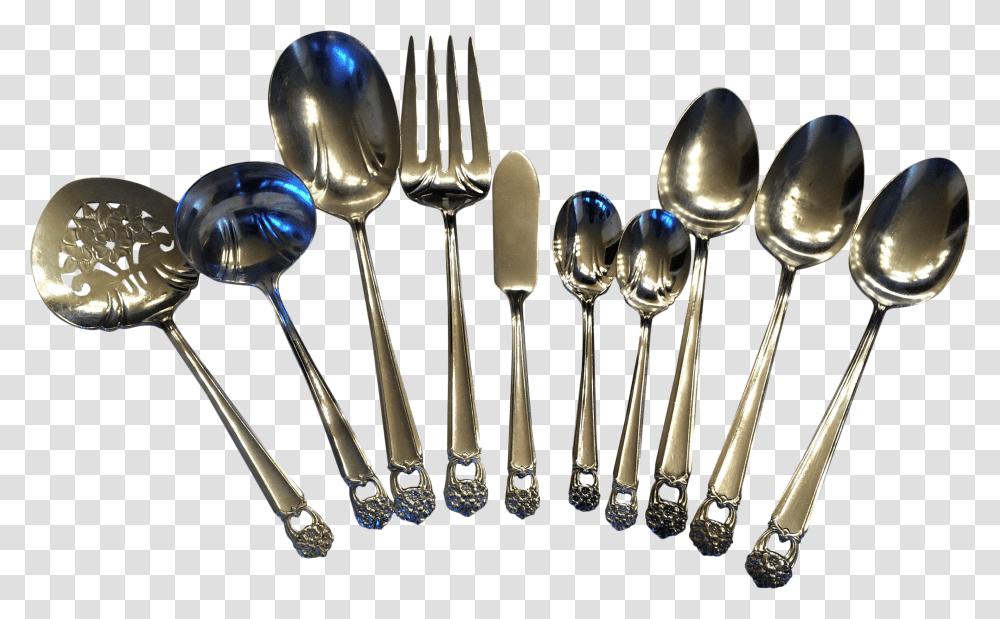 1950s Eternallyyours Silver Plate Flatware Silver, Spoon, Cutlery Transparent Png