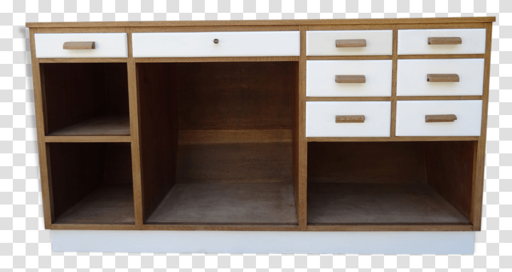 1950s Oak Bar Counter Bevelled Https Shelf, Furniture, Table, Desk, Sideboard Transparent Png