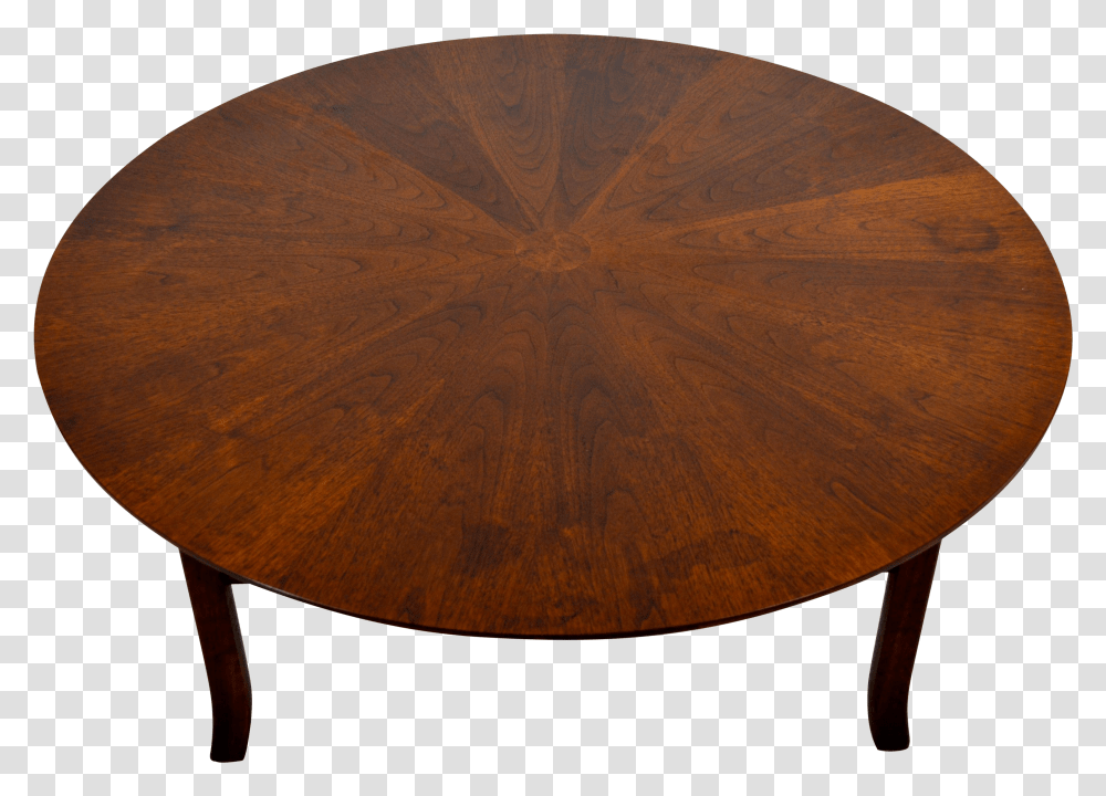 1960s Mid Century Modern Walnut Round Coffee Table Mid Century Round Coffee Table Transparent Png