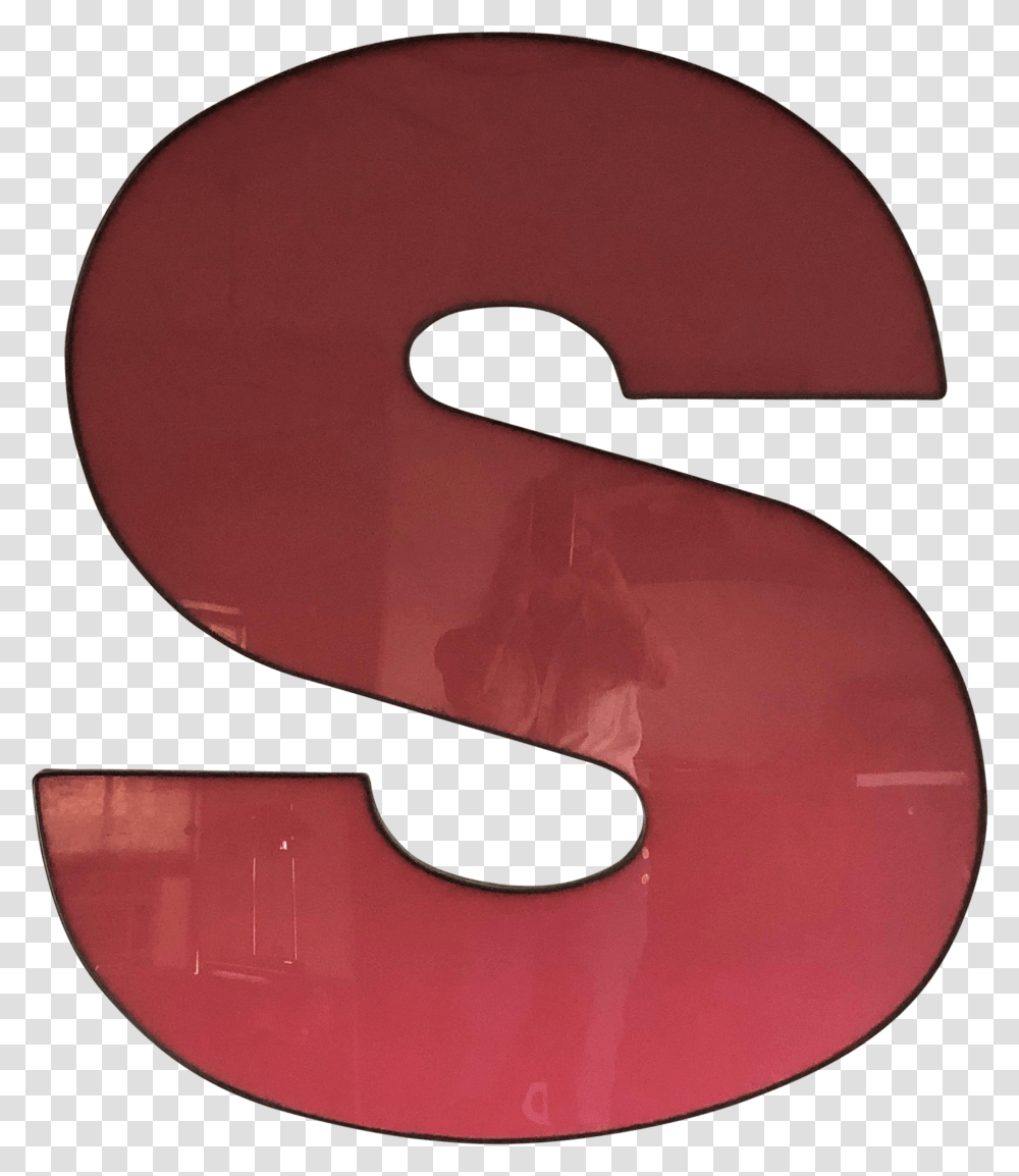 1960s Vintage Graphic Wall Art Red Acrylic Letter S, Alphabet, Number Transparent Png
