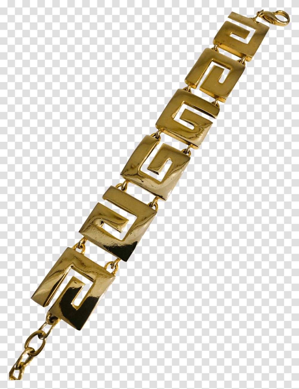 1980s Givenchy Paris G Logo Gold Bracelet Bracelet, Wristwatch, Chain, Car, Vehicle Transparent Png