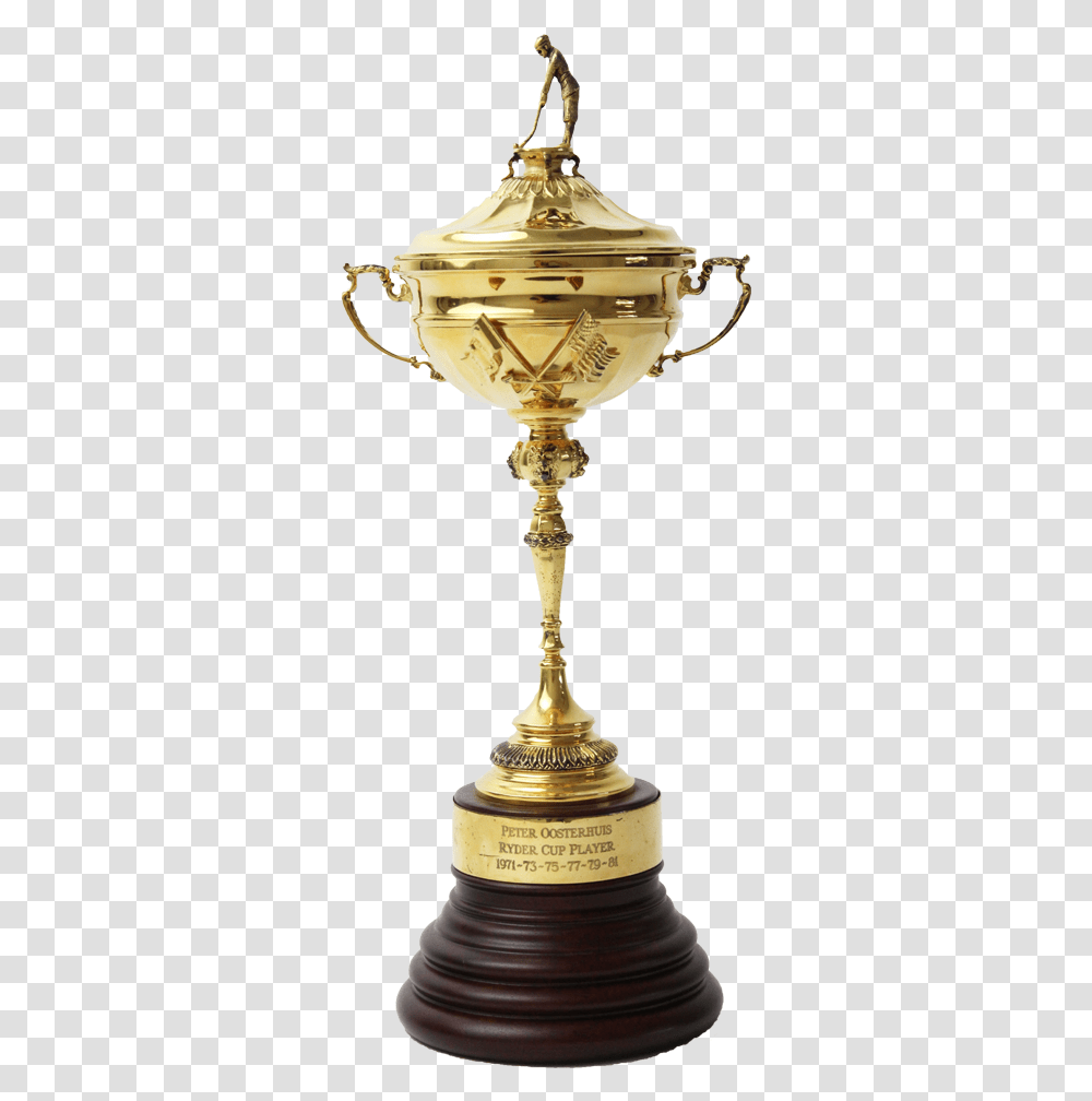 1981 Ryder Cup Trophy Golf Trophy, Lamp, Lighting, Bronze, Glass Transparent Png
