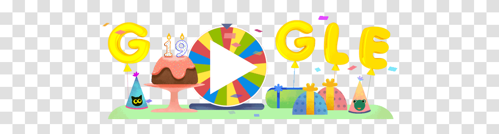 19th Birthday Google Doodles Birthday Surprise Spinner, Symbol, Graphics, Art, Armor Transparent Png