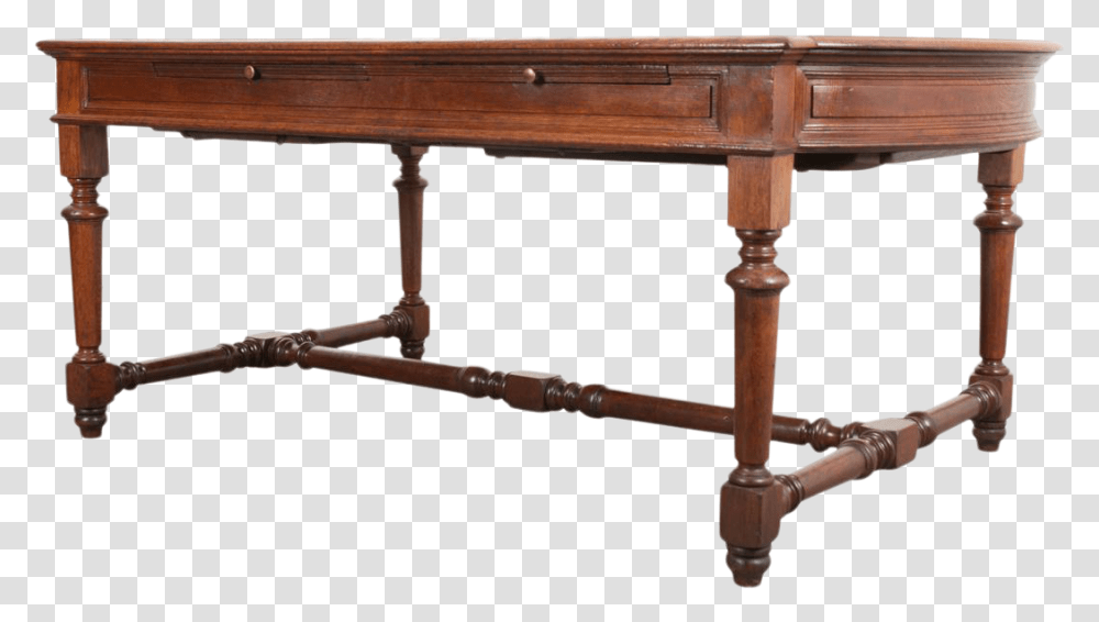 19th Century French Oak Sewing Table Industrial Style Coffee Table, Furniture, Room, Indoors, Billiard Room Transparent Png