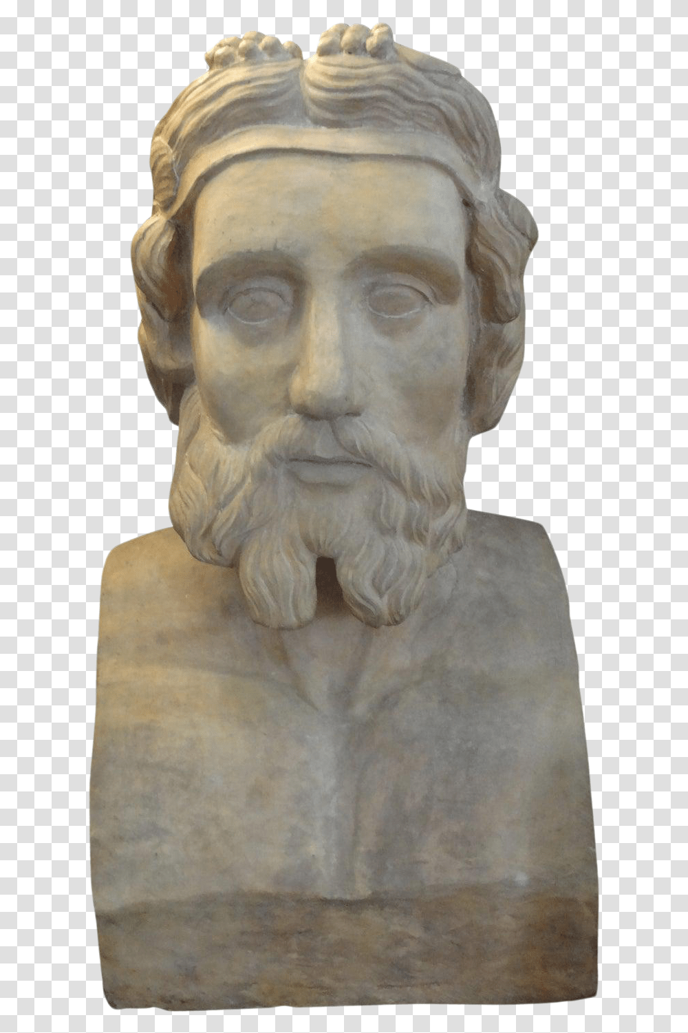 19th Century Monumental French Terra Cotta Bust Of A Classical Greek Artifact, Head, Sculpture, Figurine, Statue Transparent Png