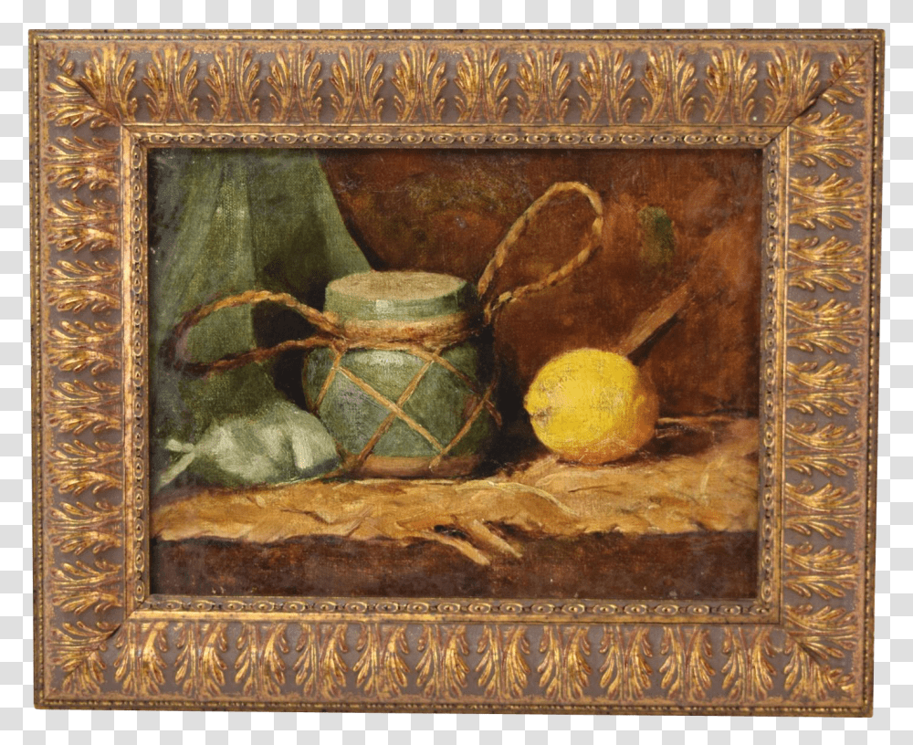 19th Century Oil Painting Still Life Of Lemon With Still Life Photography Transparent Png