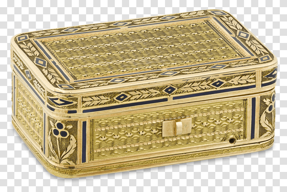 19th Century Swiss Gold Musical Vinaigrette Box Transparent Png