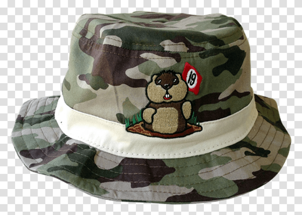 19th Hole Dancing Gopher Camo Bucket Hat By Readygolf Caddy Shack Bucket Hat, Military Uniform, Apparel, Camouflage Transparent Png