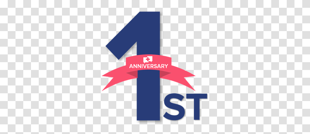 1st Anniversary, Number, Cross Transparent Png