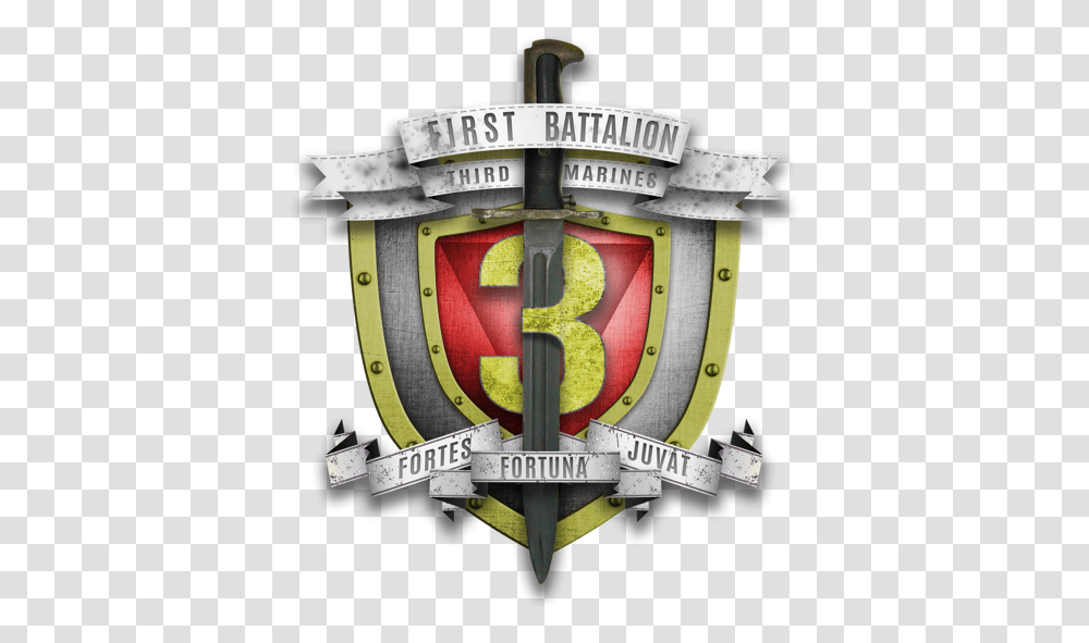 1st Battalion 3d Marines Logo 1st Battalion 3rd Marines, Armor, Shield, Emblem Transparent Png