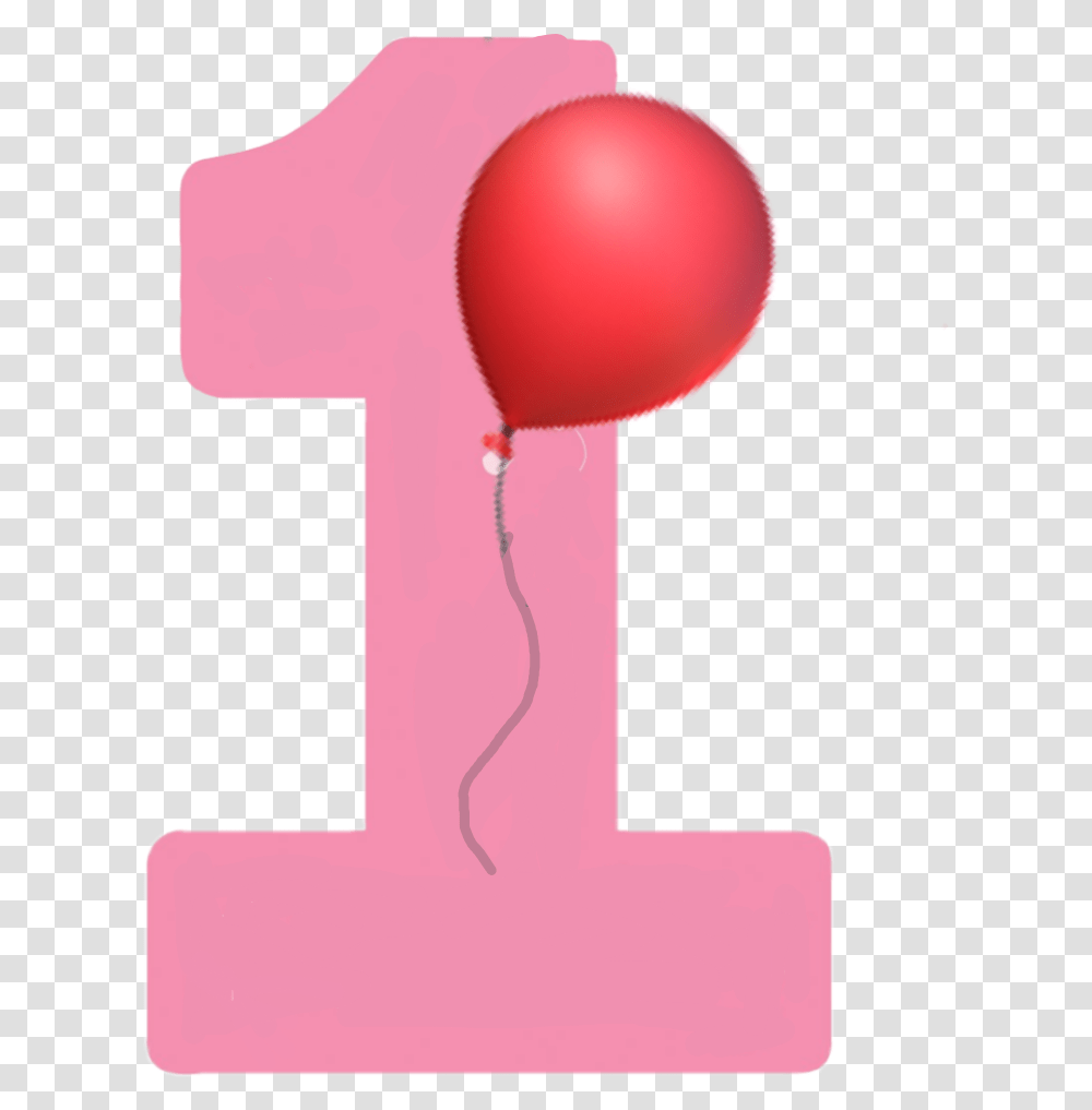 1st Birthday 1 Pink Illustration, Ball, Balloon Transparent Png