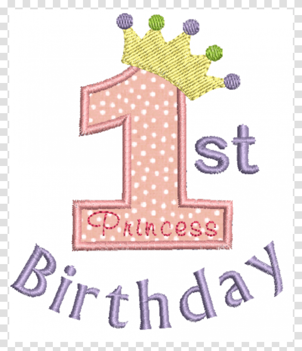 1st Birthday 1stbirthday Pink Princess Birthday, Number, Alphabet Transparent Png