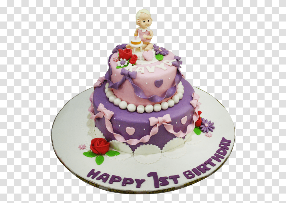 1st Birthday Cake, Dessert, Food, Wedding Cake, Icing Transparent Png