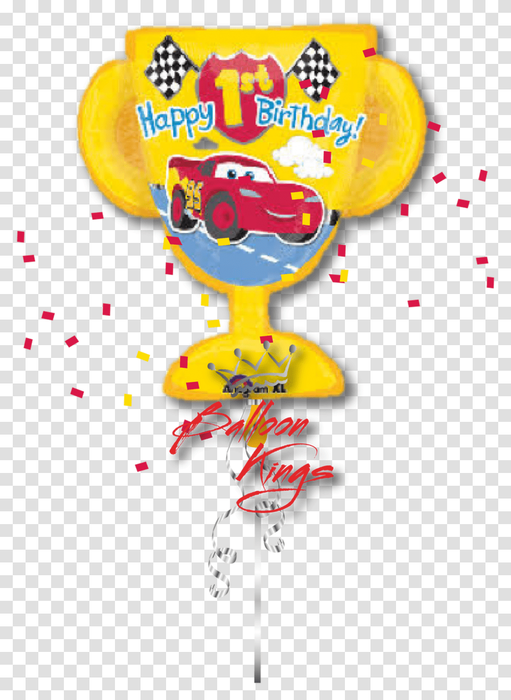 1st Birthday Cars Trophy Cars 1st Trophy, Paper, Light Transparent Png