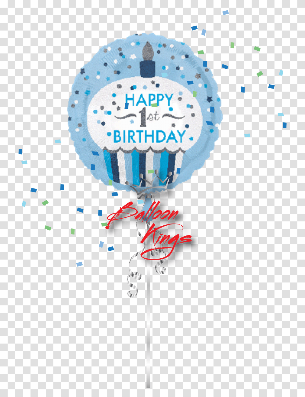 1st Birthday Little Boy Cupcake Happy Birthday To A Little Girl, Paper, Balloon, Confetti, Poster Transparent Png