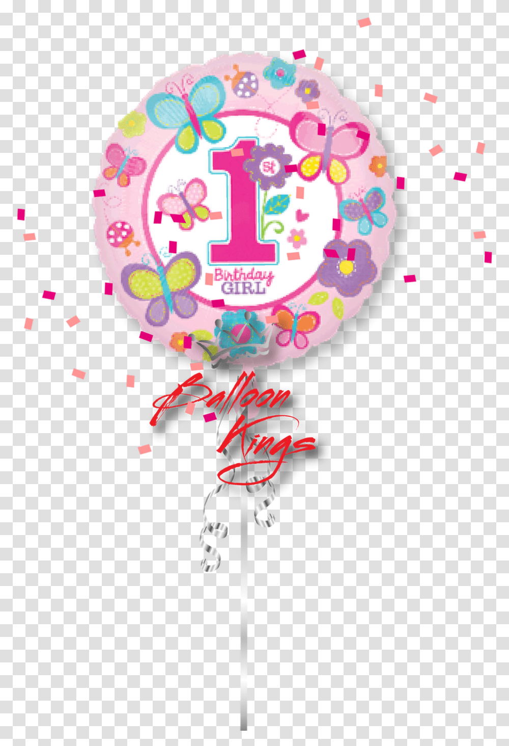 1st Birthday Sweet Girl Balloons For 1st Birthday, Paper, Pinata, Toy Transparent Png