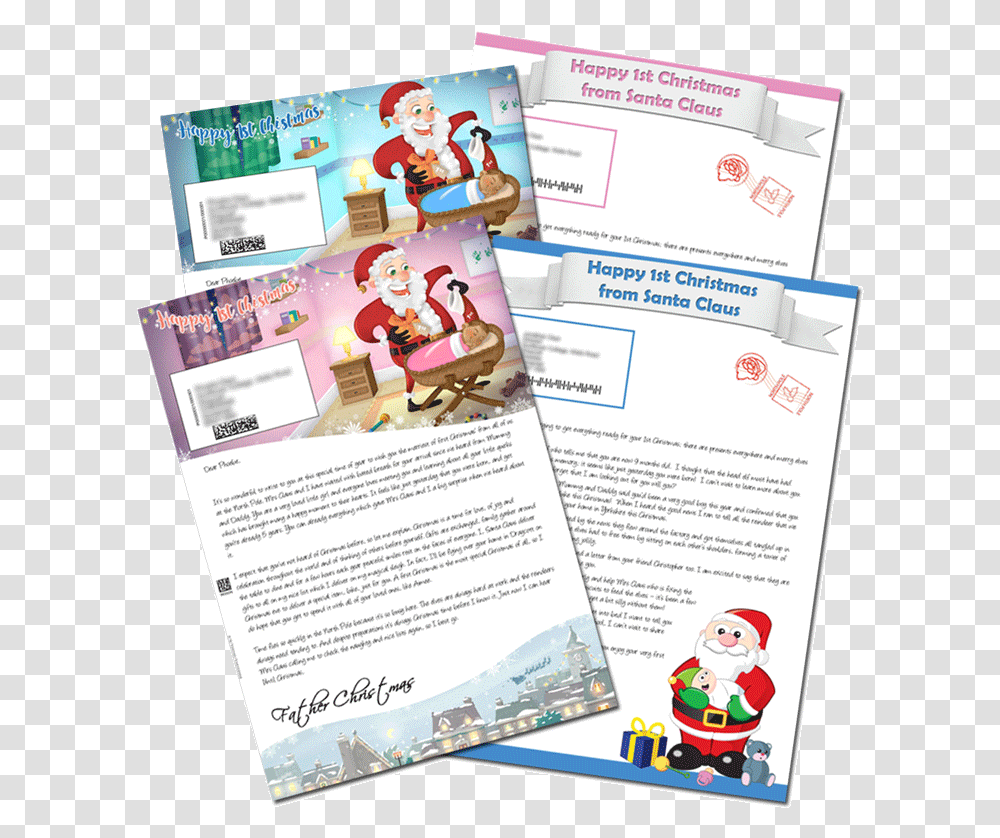 1st Christmas Personalised Santa Letter From Santa, Flyer, Poster, Paper, Advertisement Transparent Png
