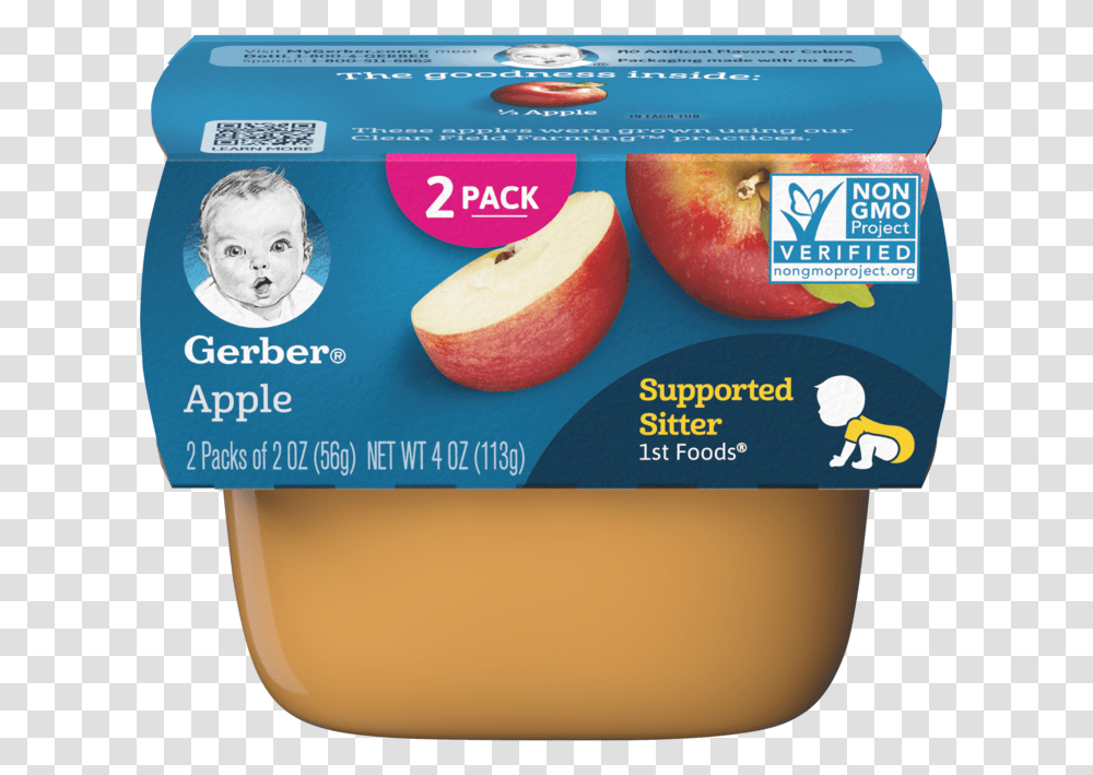 1st Foods Apple Gerber 1st Foods, Fruit, Plant, Label Transparent Png