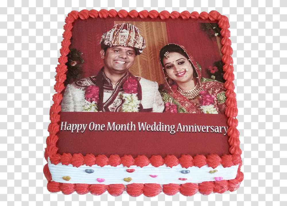 1st Marriage Anniversary Pineapple Photo Cake 1st Marriage Anniversary Cake, Dessert, Food, Birthday Cake, Person Transparent Png