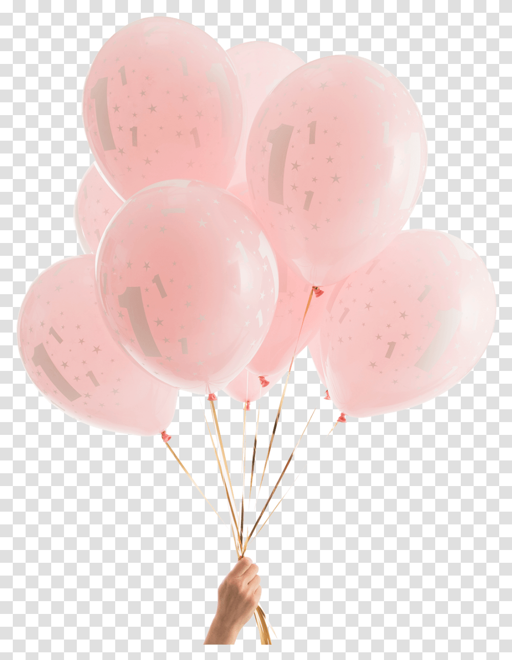 1st Pink Birthday Party Balloons Birthday Balloons For, Person Transparent Png