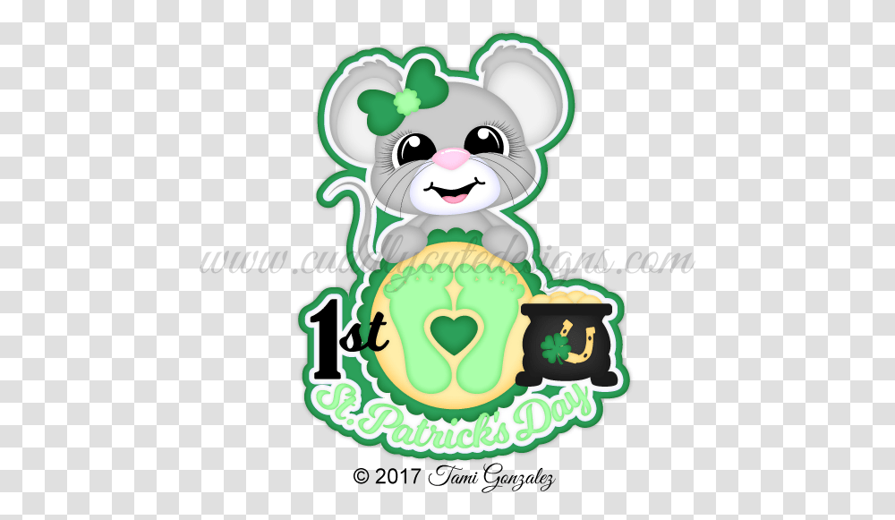 1st St Patrick's Day Cartoon, Label, Birthday Cake, Leisure Activities Transparent Png