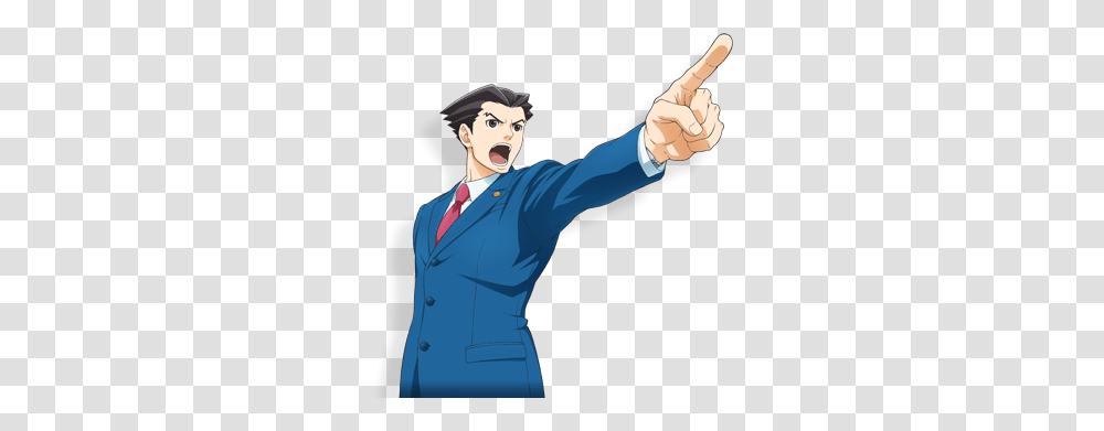 2 Ace Attorney Picture, Game, Person, Suit Transparent Png