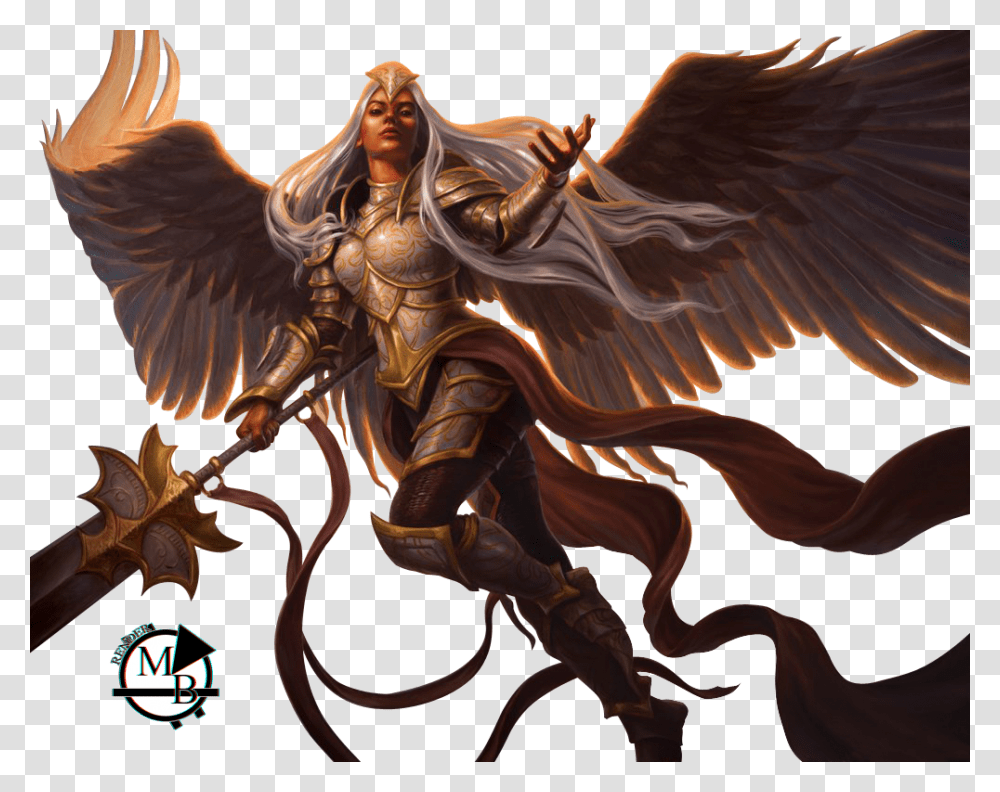 2 Angel Warrior Picture, Fantasy, Horse, Mammal Transparent Png