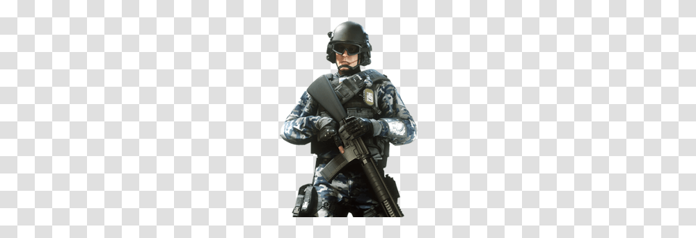 2 Battlefield Hardline, Game, Person, Military, Helmet Transparent Png