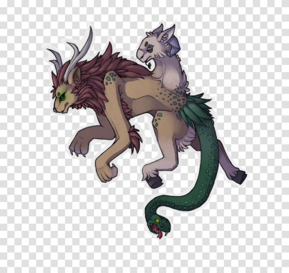 2 Chimera File, Fantasy, Dragon, Horse, Mammal Transparent Png