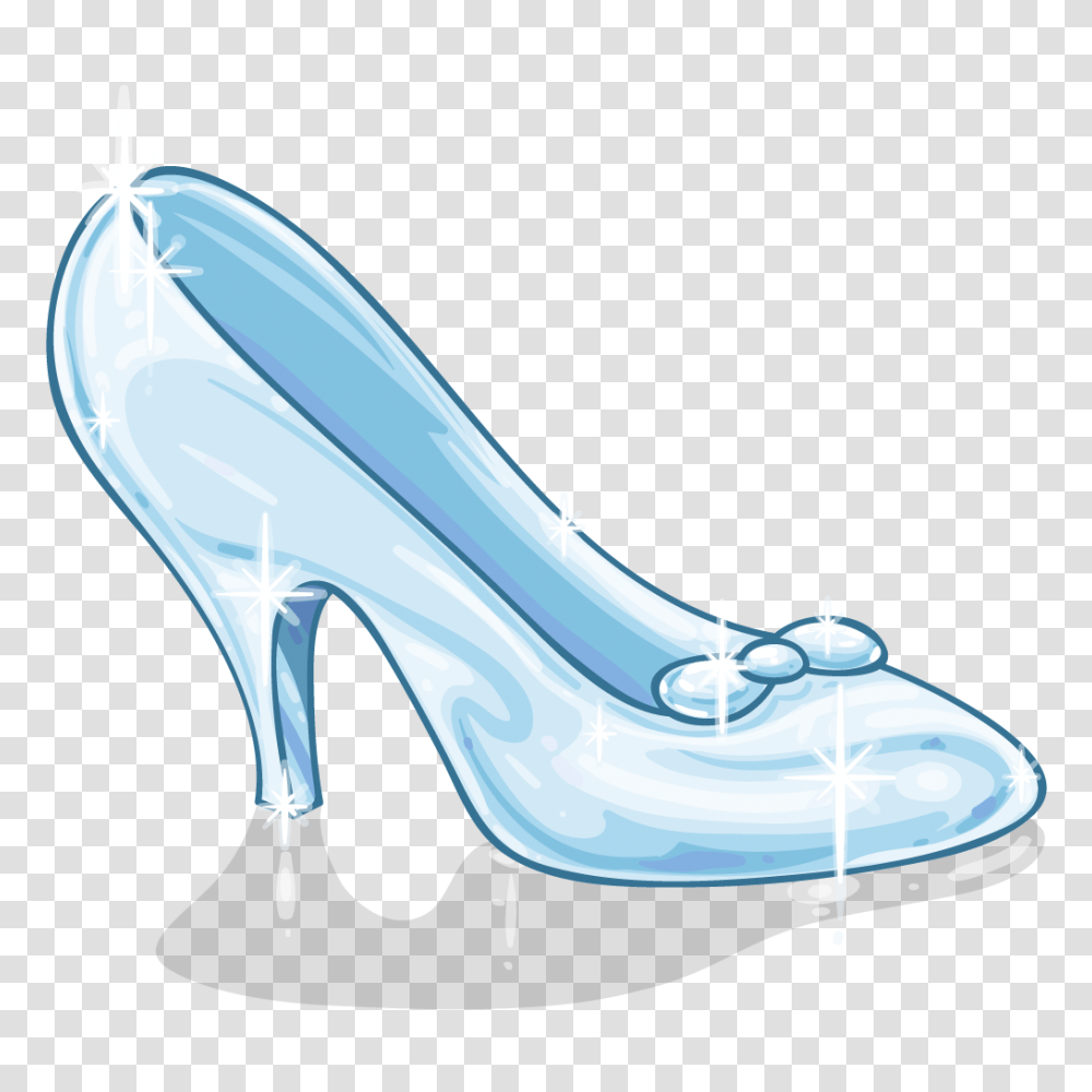 2 Cinderella Slipper, Apparel, Shoe, Footwear Transparent Png