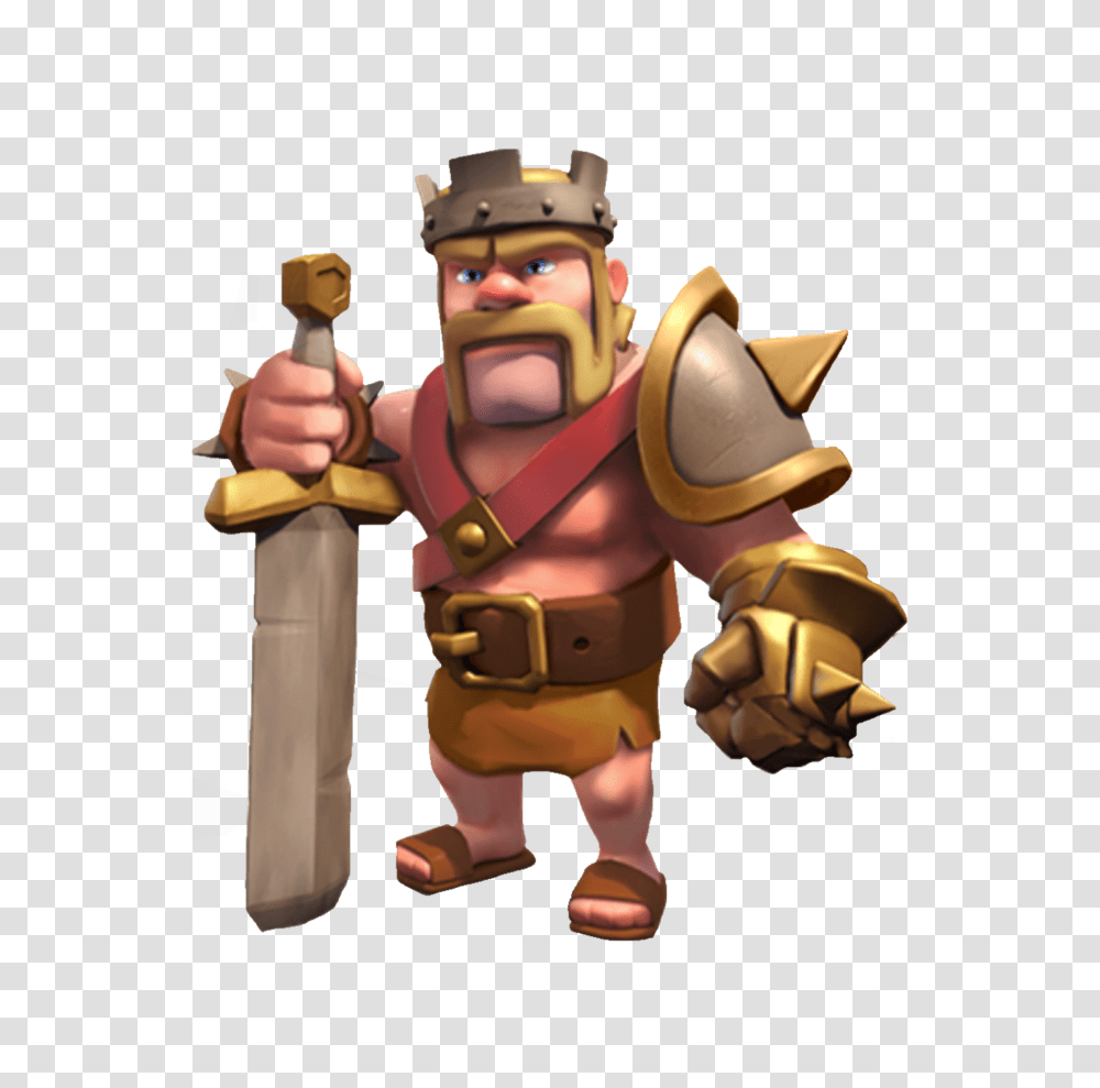 2 Clash Of Clans Barbarian King, Game, Toy, Person, Human Transparent Png