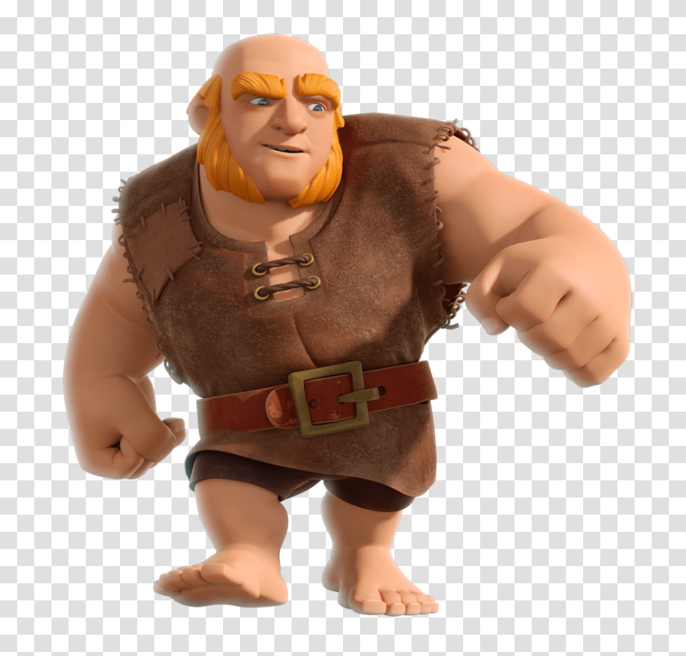 2 Clash Of Clans Giant, Game, Figurine, Person, Human Transparent Png