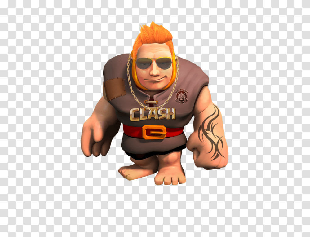 2 Clash Of Clans Giant Stylish, Game, Skin, Sunglasses, Person Transparent Png