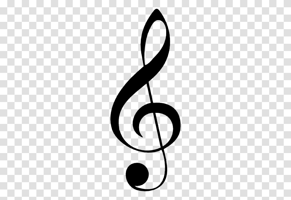 2 Clef Note Clipart, Music, Number Transparent Png