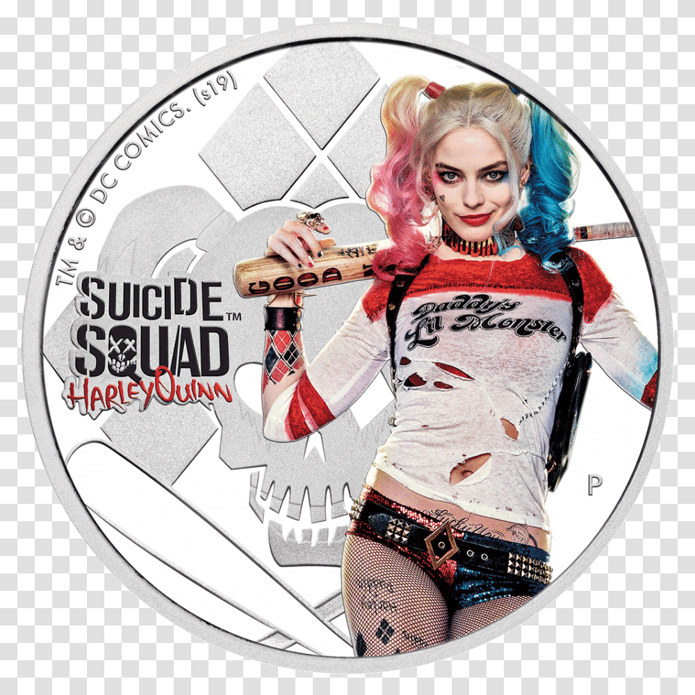 2 Costume Harley Quinn, Person, Human, Coin, Money Transparent Png