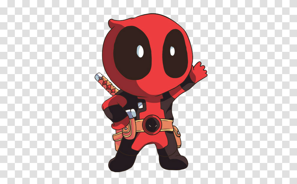 2 Cute Deadpool Chibi, Character, Leisure Activities, Bomb, Weapon Transparent Png