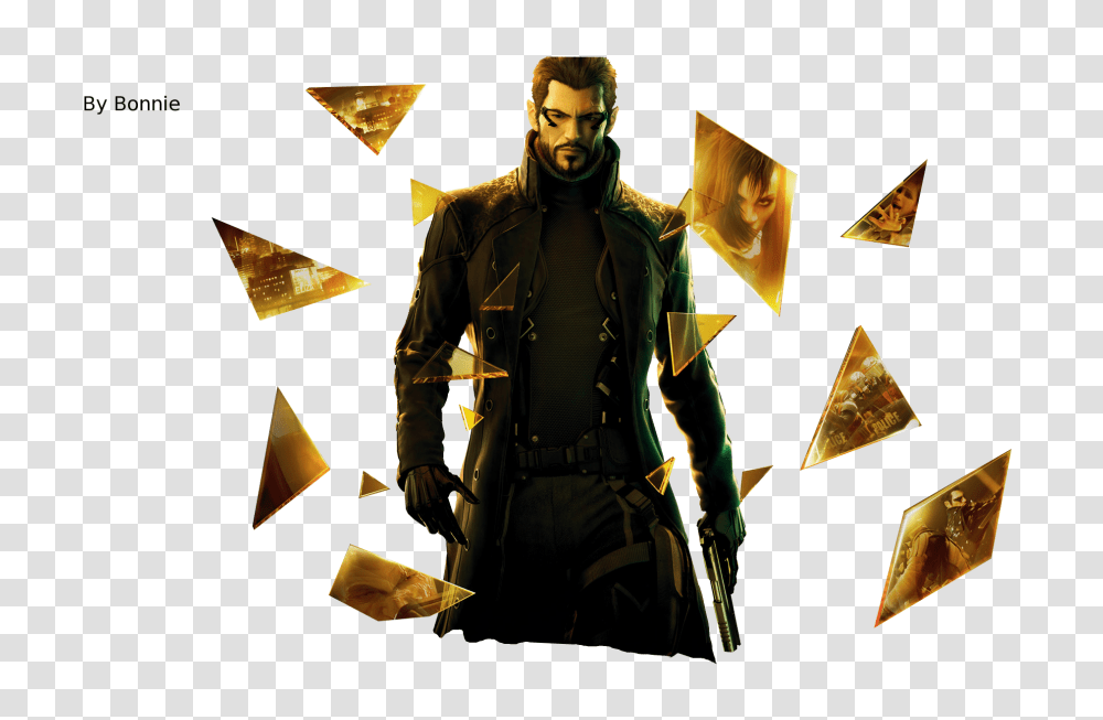 2 Deus Ex Hd, Game, Person, Advertisement, Poster Transparent Png