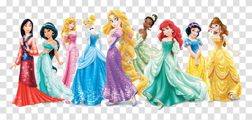 2 Disney Princesses, Doll, Toy, Figurine, Person Transparent Png