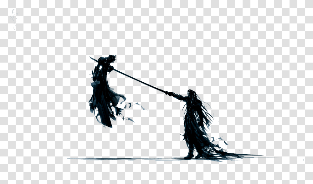 2 Fantasy Image, Silhouette, Duel, Bow, Rope Transparent Png