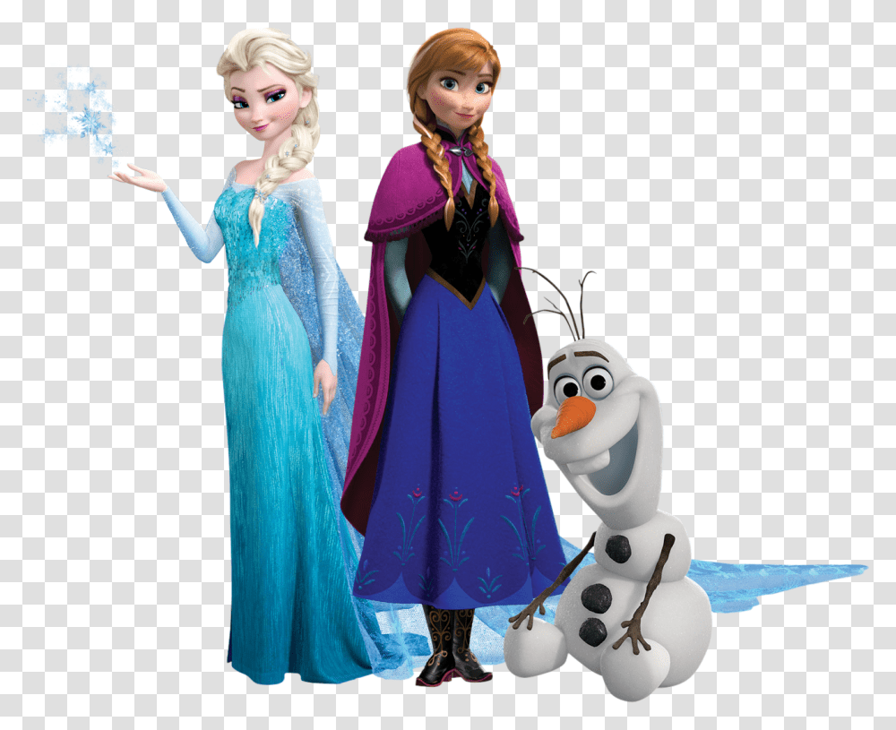 2 Frozen, Doll, Toy, Dress Transparent Png