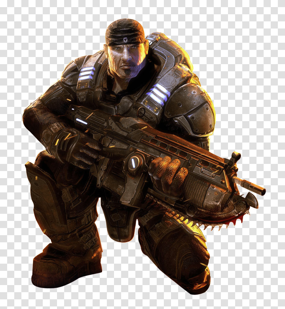2 Gears Of War, Game, Person, Human, Gun Transparent Png