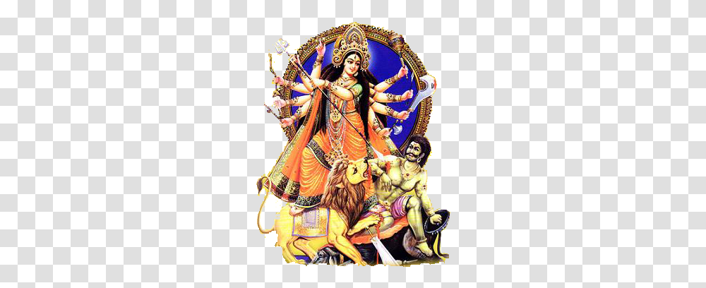 2 Goddess Durga Maa Picture, Religion, Person, Crowd, Carnival Transparent Png