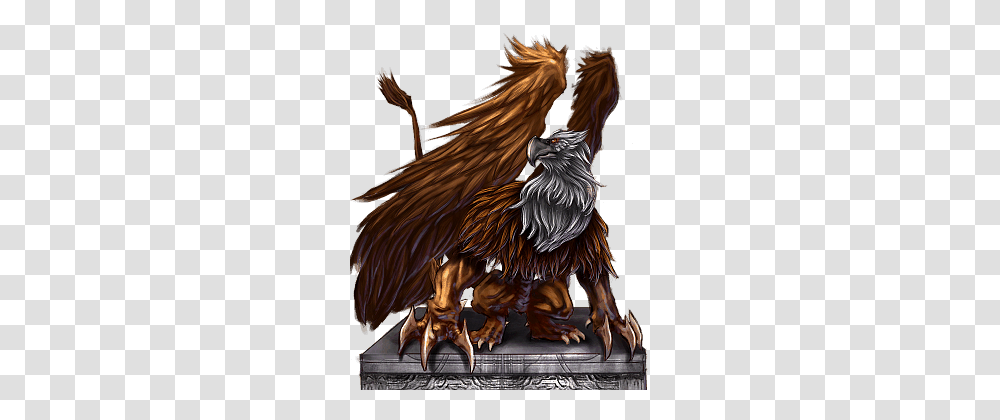 2 Griffin Picture, Fantasy, Painting, Statue Transparent Png