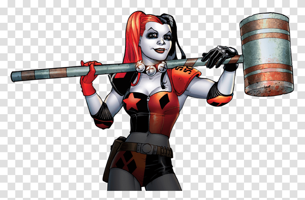 2 Harley Quinn, Character, Costume, Person, Lamp Transparent Png