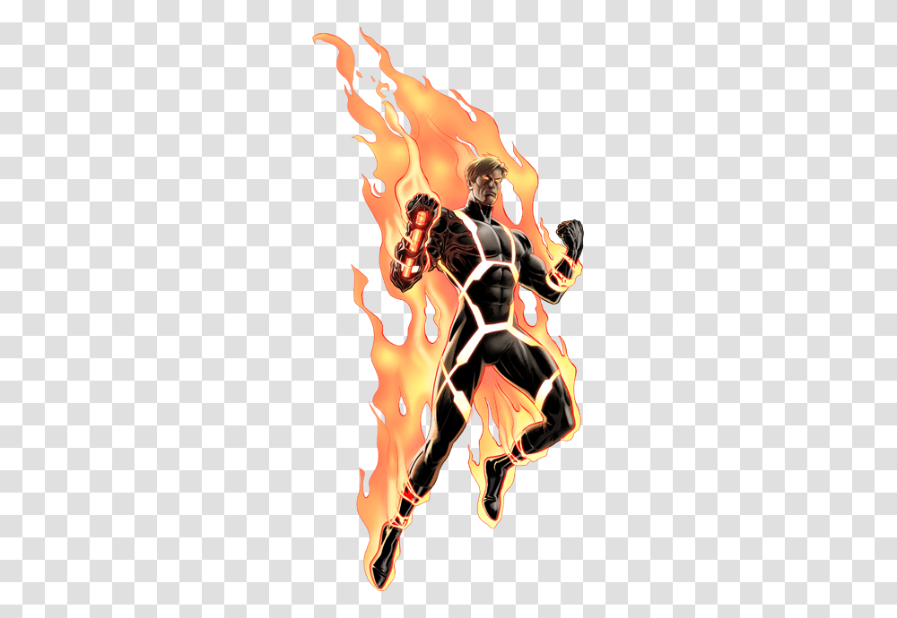 2 Human Torch, Character, Person, Poster, Advertisement Transparent Png