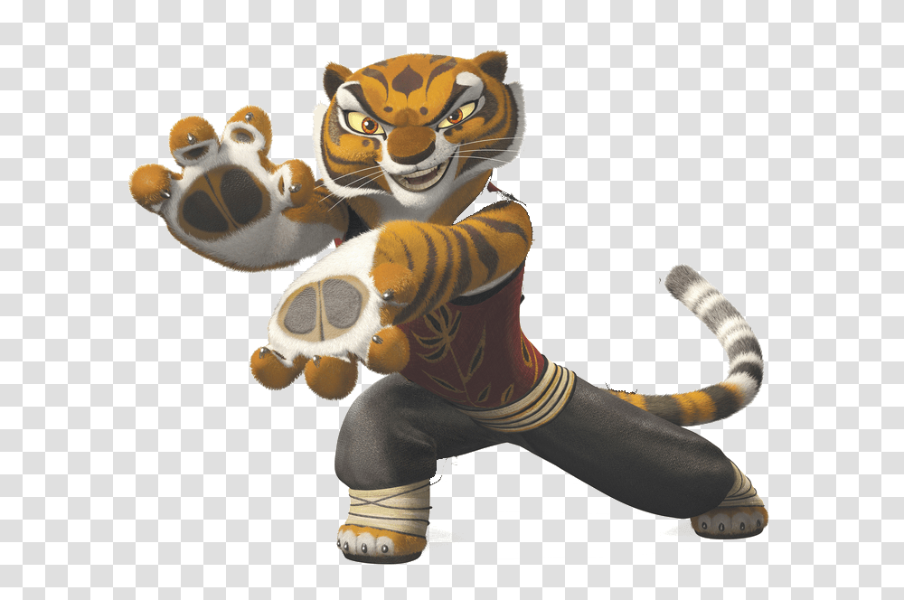 2 Kung Fu Panda Tiger, Person, Human, Mascot, Plush Transparent Png