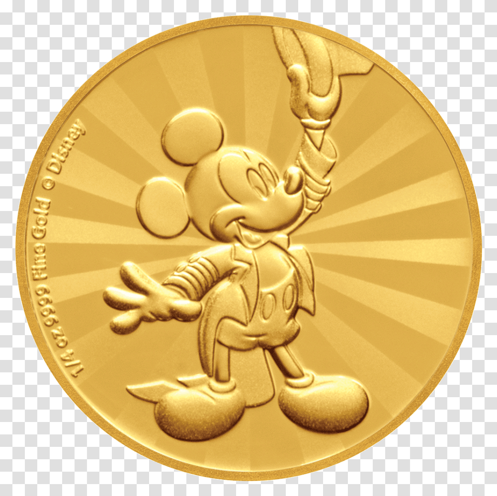 2 Mickey Mouse, Gold, Trophy, Gold Medal Transparent Png