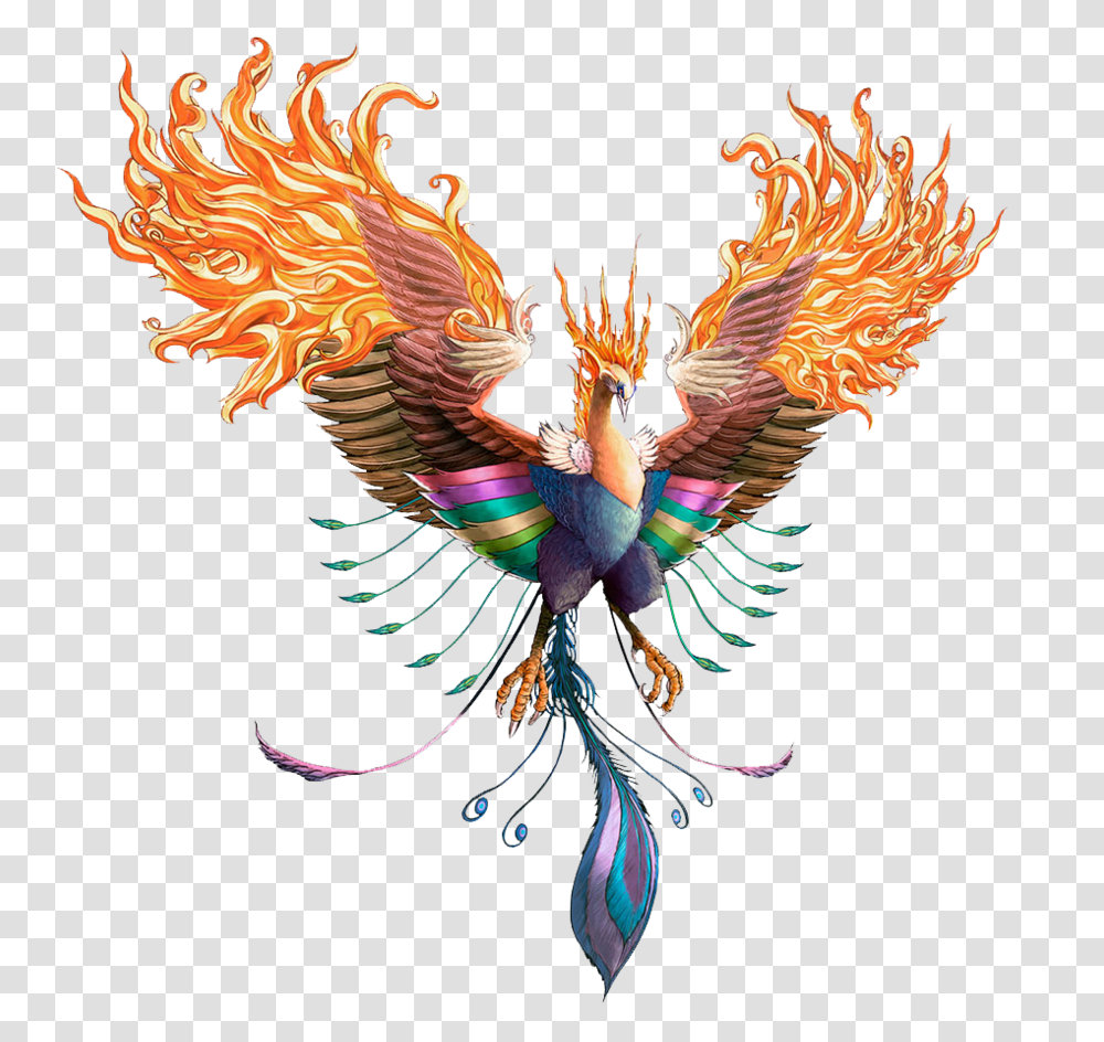 2 Phoenix Free Image, Fantasy, Pattern, Fractal, Ornament Transparent Png